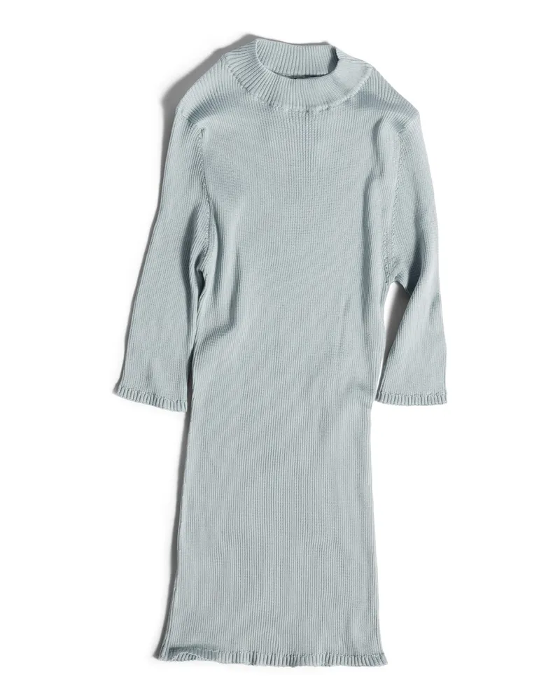 Miu Miu Rollkragenpullover Aus Seide, Damen, Astro-blau, Größe Astro-blau
