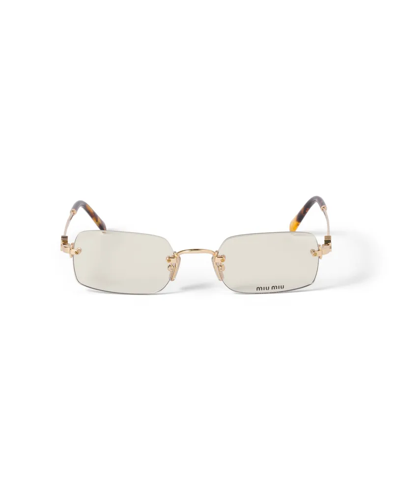Miu Miu Eyewear Collection Sonnenbrille, Damen, Transparente Blaulichtgläser Transparente