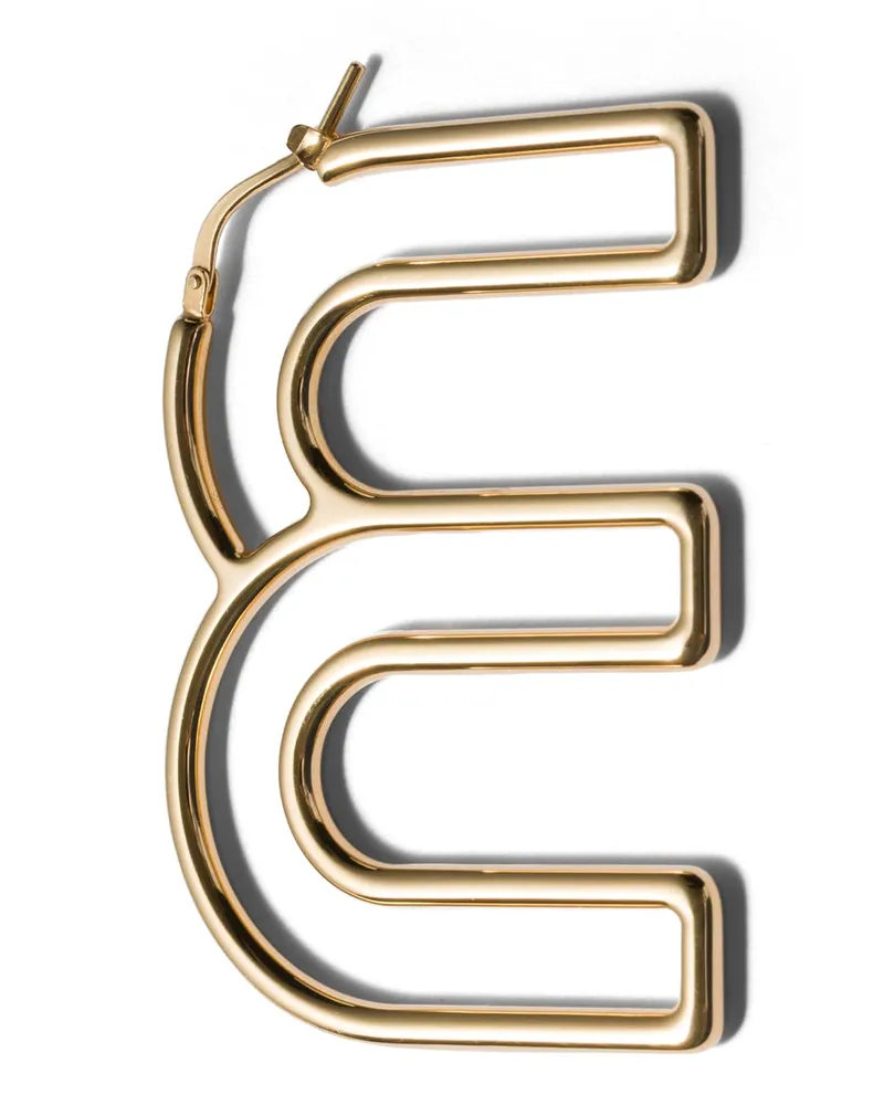 Miu Miu Einzelner Ohrring Aus Metall, Damen, Gold Gold