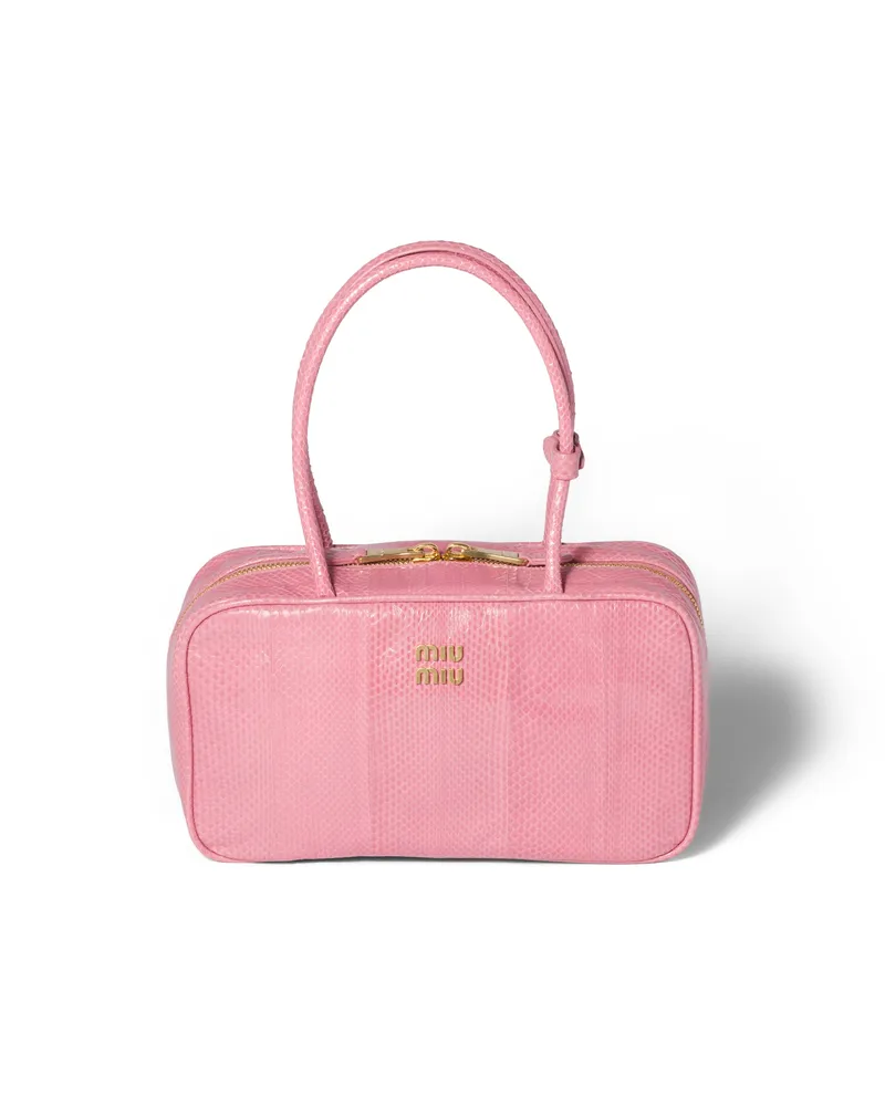 Miu Miu Beau Tasche Aus Ayers-leder, Damen, Blütenrosa Blütenrosa