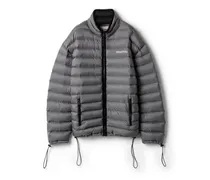 Leichte Daunenjacke Aus Pongé, Damen, Stahlgrau, Größe