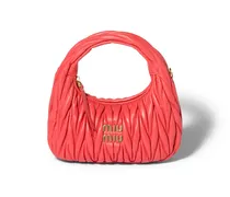 Wander Hobo Bag Aus Matelassé-nappaleder, Damen, Koralle