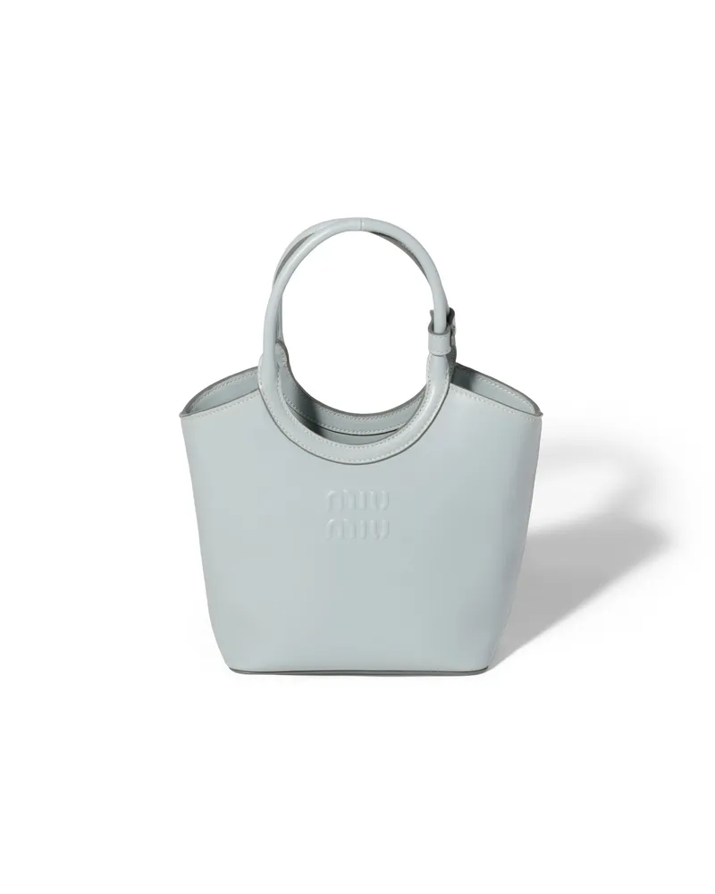 Miu Miu Ivy Handtasche Aus Leder, Damen, Seeblau Seeblau