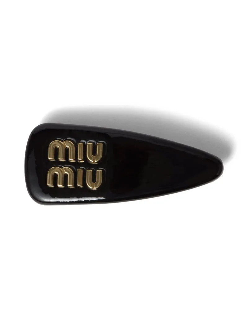 Miu Miu Haarspange Aus Samt, Damen, Schwarz Schwarz