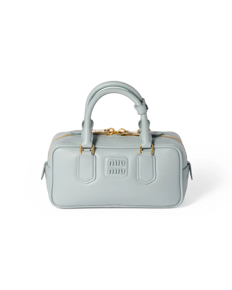 Miu Miu Arcadie Tasche Aus Leder, Damen, Seeblau Seeblau