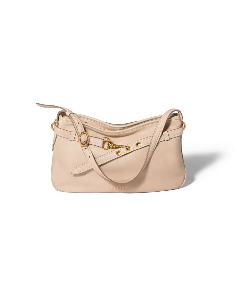 Miu Miu Aventure Tasche Aus Nappaleder, Damen, Sandbeige Sandbeige