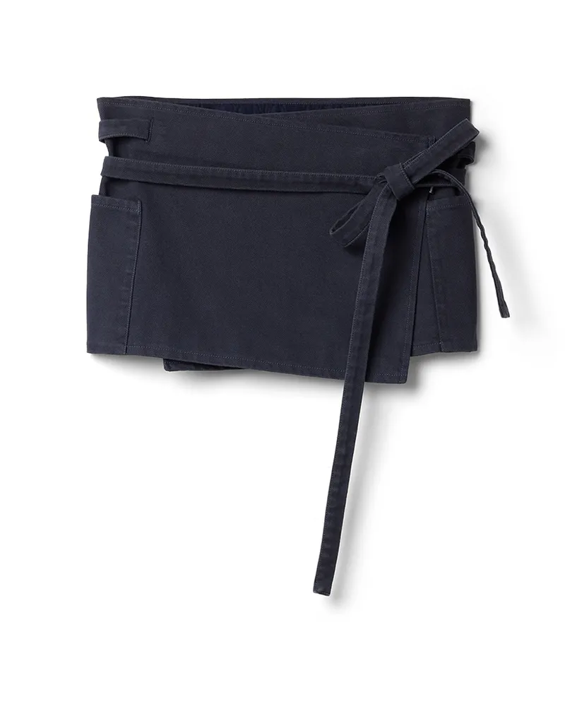 Miu Miu Garment-dyed-minirock Aus Gabardine, Damen, Hämatit, Größe Hämatit