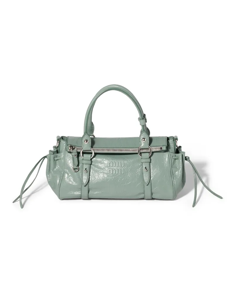 Miu Miu Handtasche Aus Nappaleder, Damen, Salbeigrün Salbeigrün