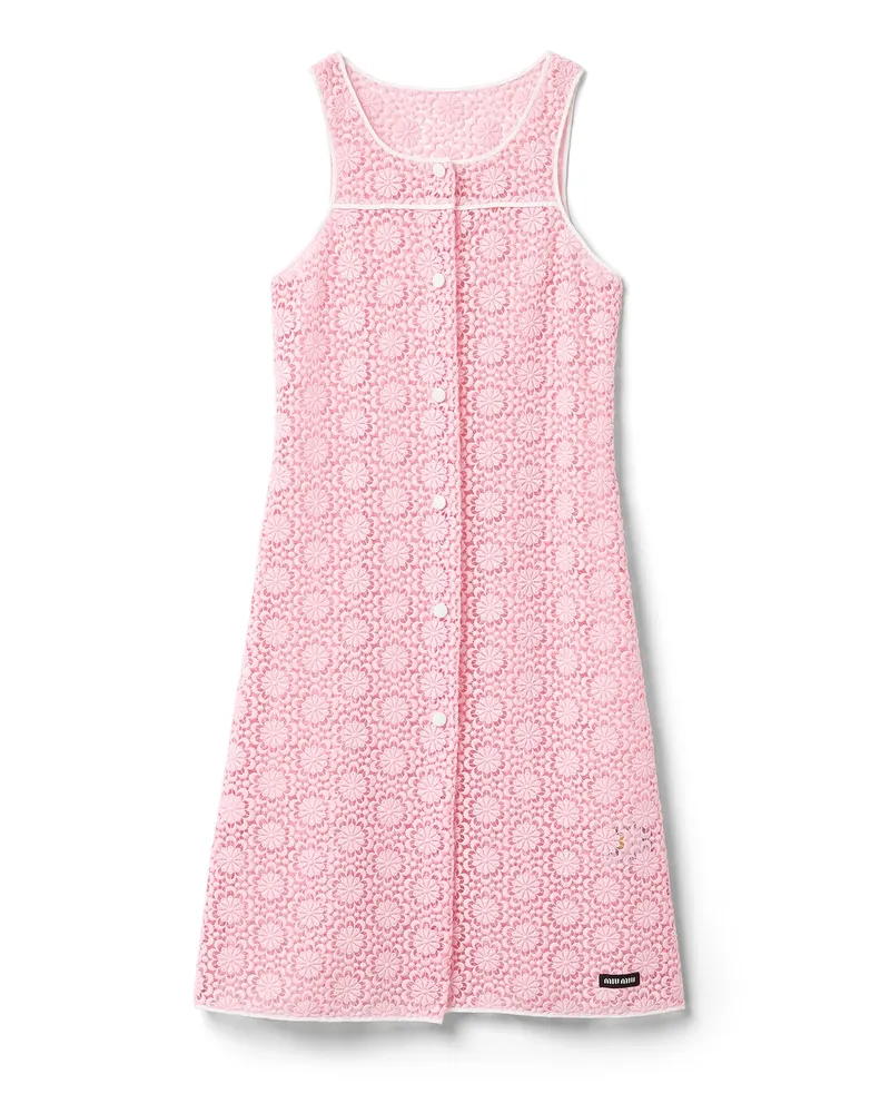 Miu Miu Macramé-kleid, Damen, Rosa, Größe Rosa