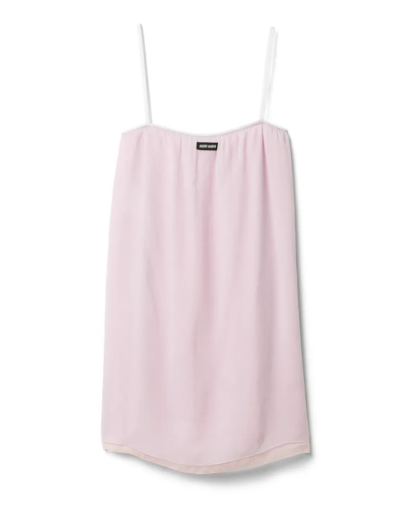 Miu Miu Kleid Aus Chiffon, Damen, Glyzinienblau, Größe Glyzinienblau