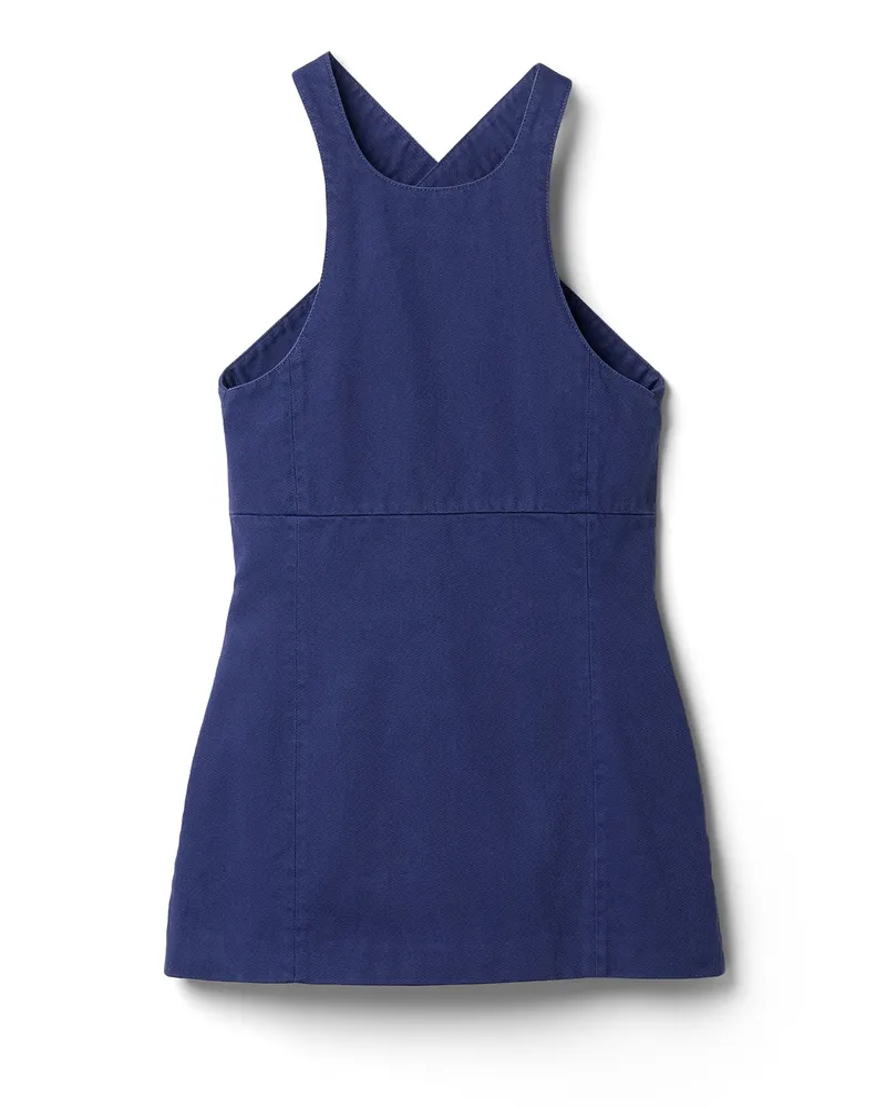 Miu Miu Minikleid Aus Garment-dyed-gabardine, Damen, Tintenblau, Größe Tintenblau