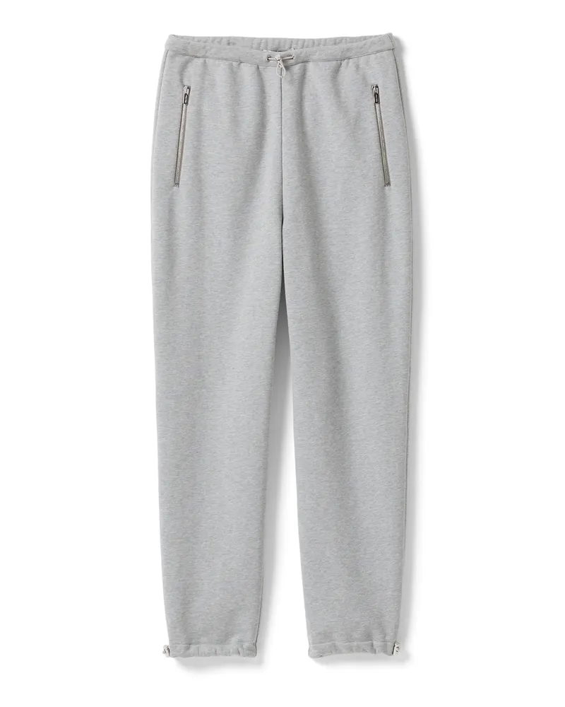 Miu Miu Hose Aus Baumwoll-fleece, Damen, Grau, Größe Grau