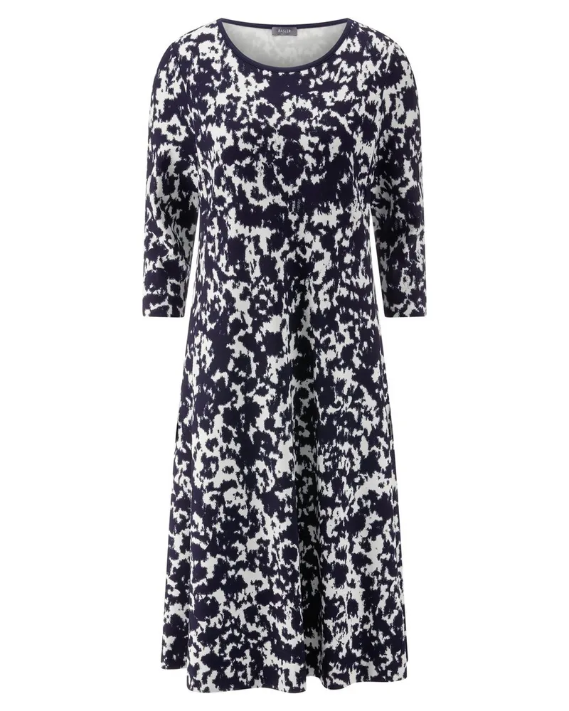 Basler Midi-Jersey-Kleid  blau Blau