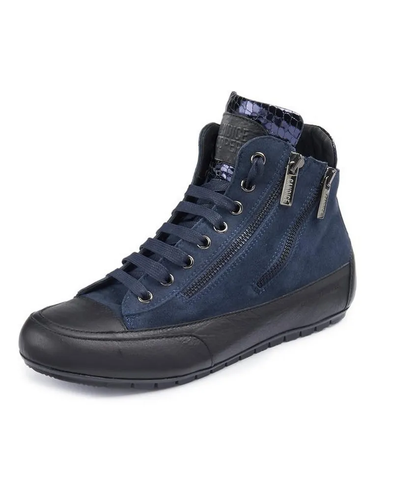 Candice Cooper Knöchelhoher Sneaker Lucia Zip Tamponato  blau Blau