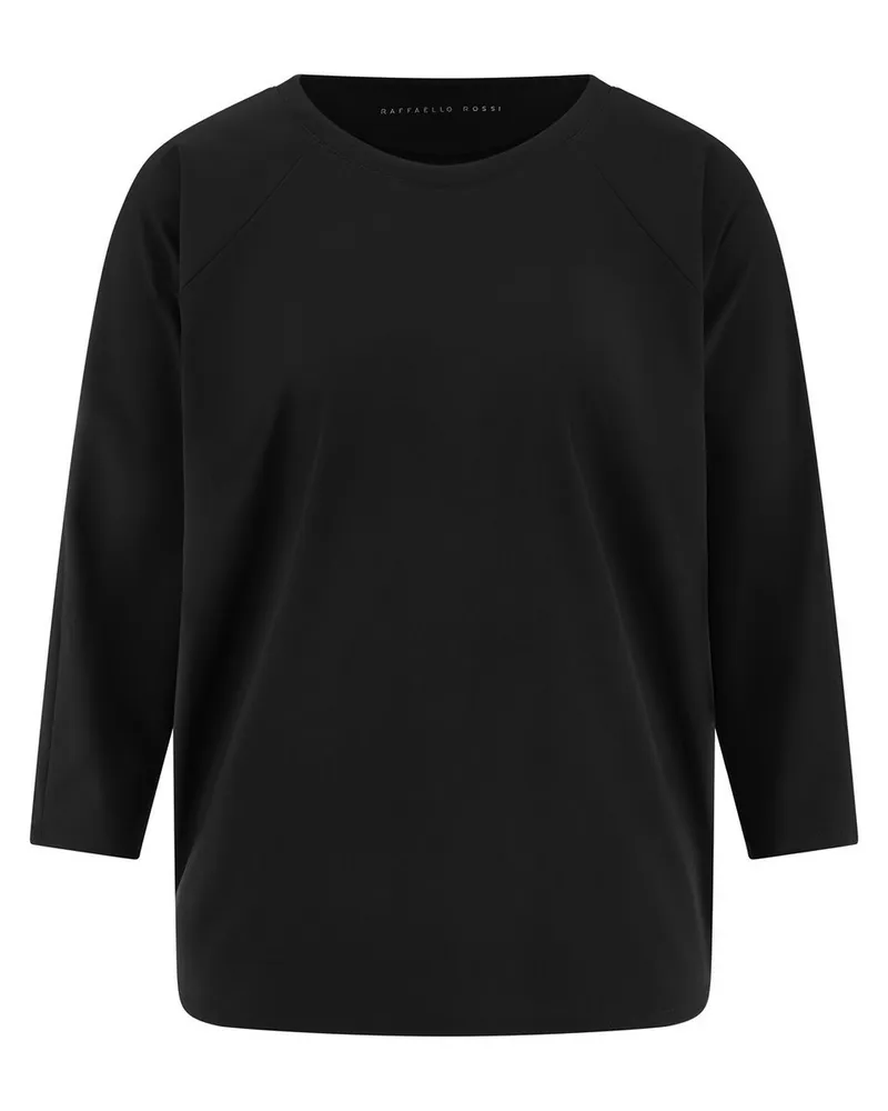 RAFFAELLO ROSSI  Rundhals-Shirt 3/4-Arm  schwarz Schwarz