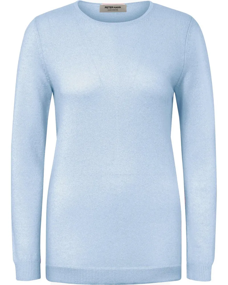 Peter Hahn Rundhals-Pullover aus 100% Premium-Kaschmir  blau Blau