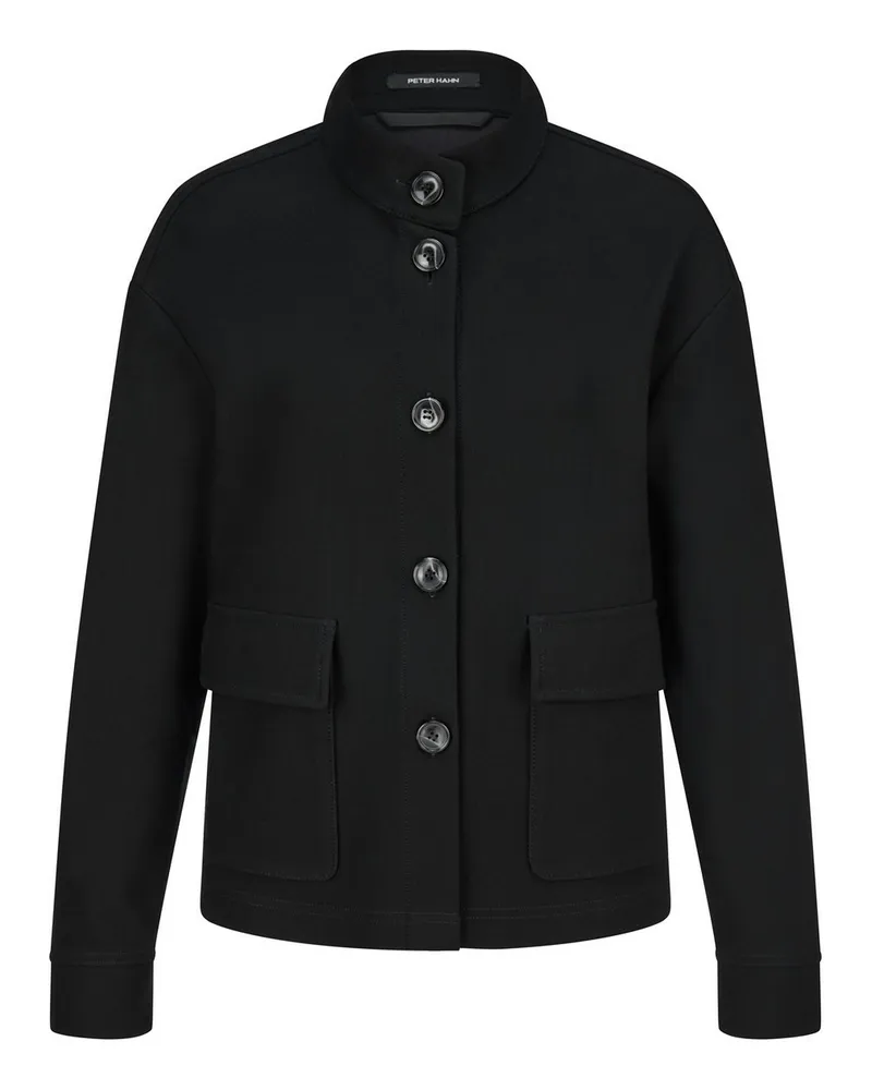 Peter Hahn Jersey-Jacke  schwarz Schwarz