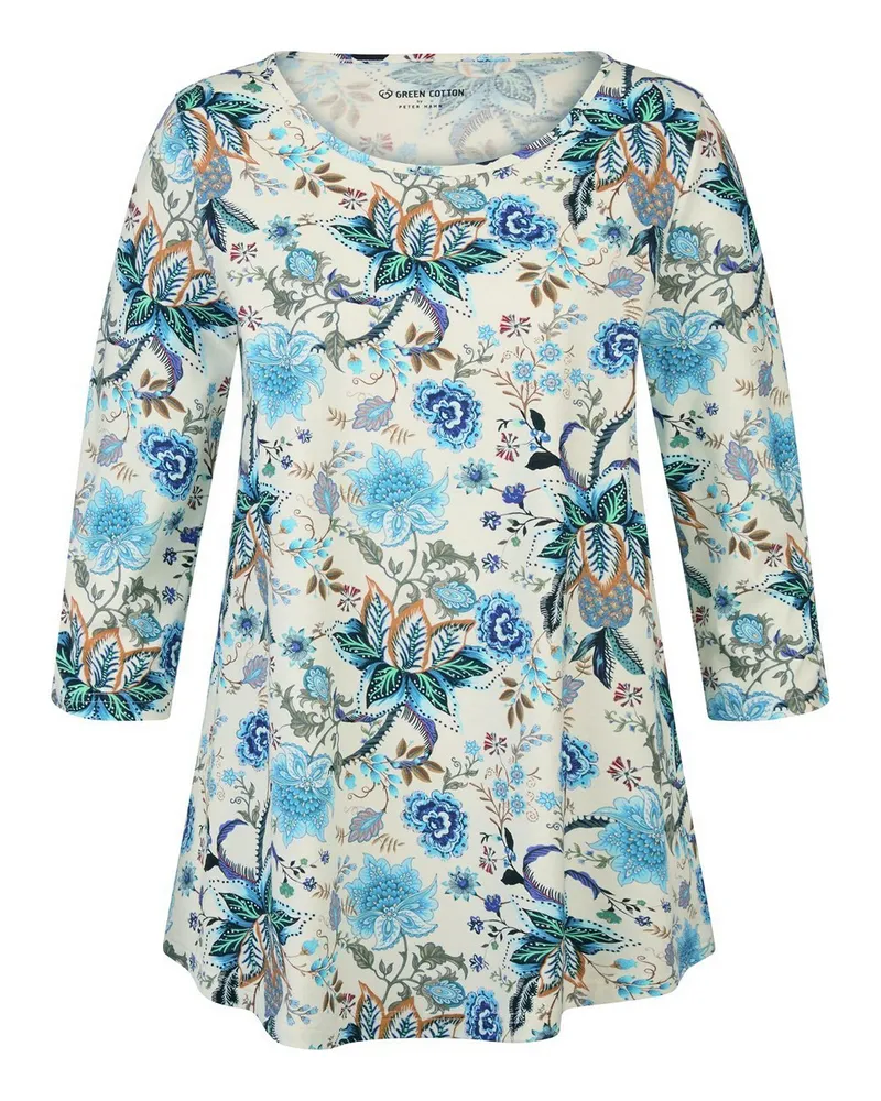 Green Cotton Long-Shirt Filippa  weiss Weiss