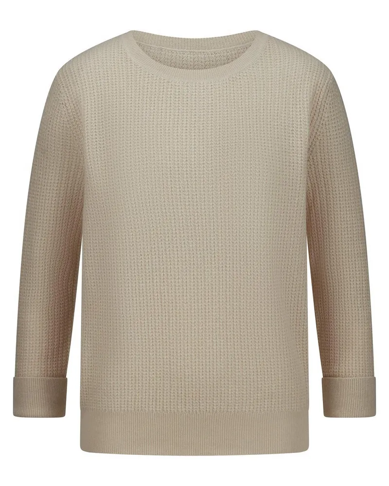 Peter Hahn Rundhals-Pullover 3/4-Arm  beige Beige