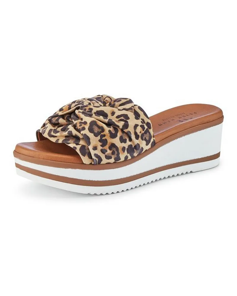 Peter Hahn Plateau-Pantolette  beige Beige