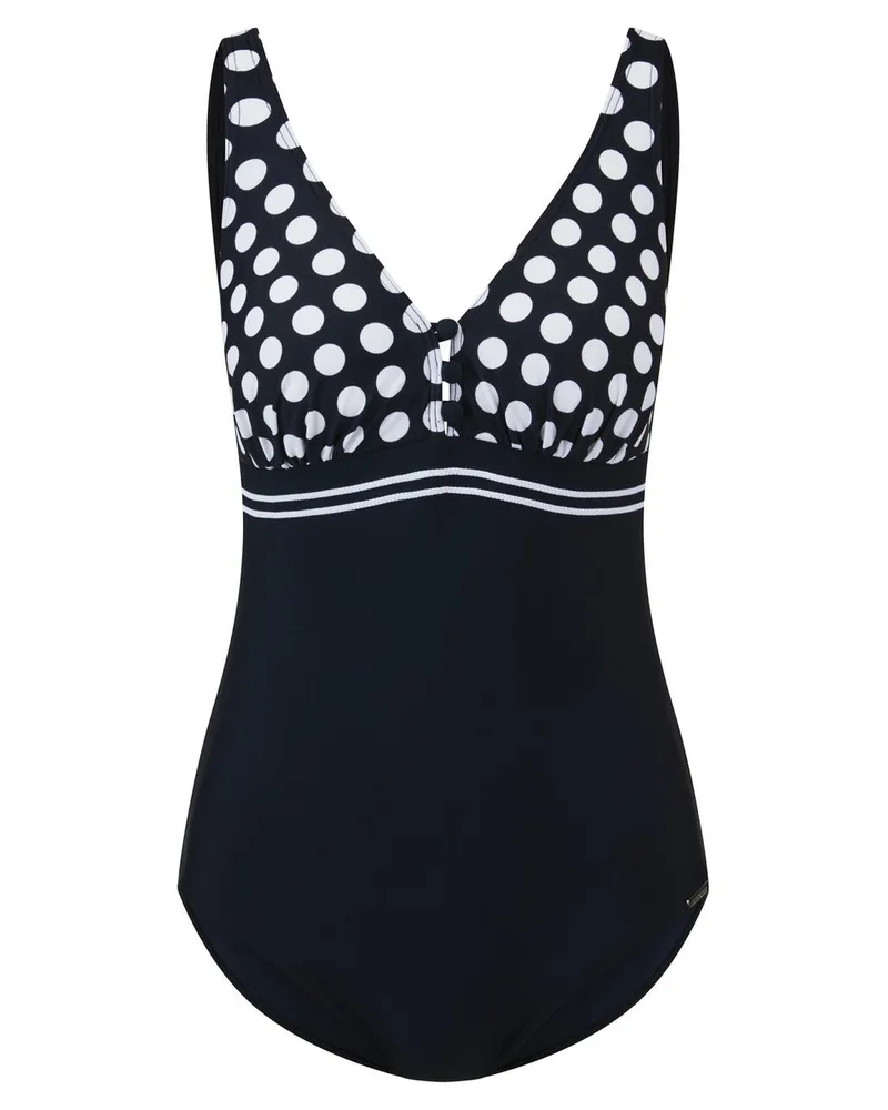 Sunmarin Badeanzug  schwarz Schwarz