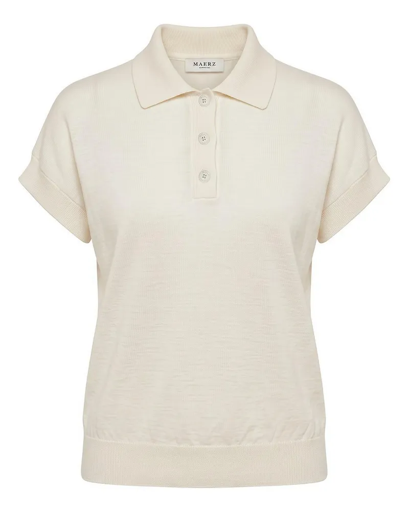 Maerz Polo-Pullove  weiss Weiss