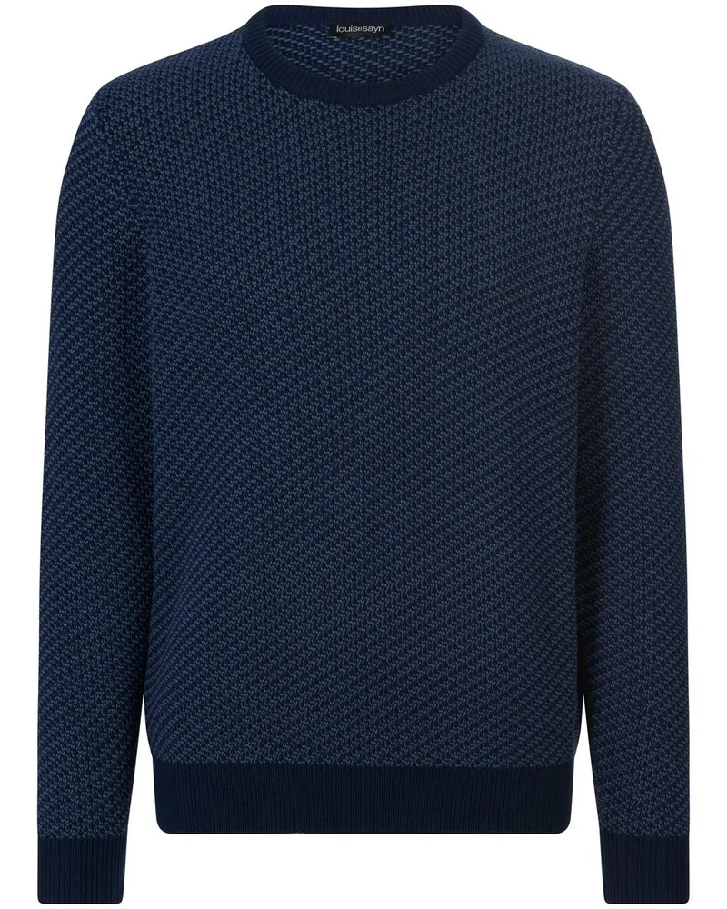 Louis Sayn Rundhals-Pullover  blau Blau