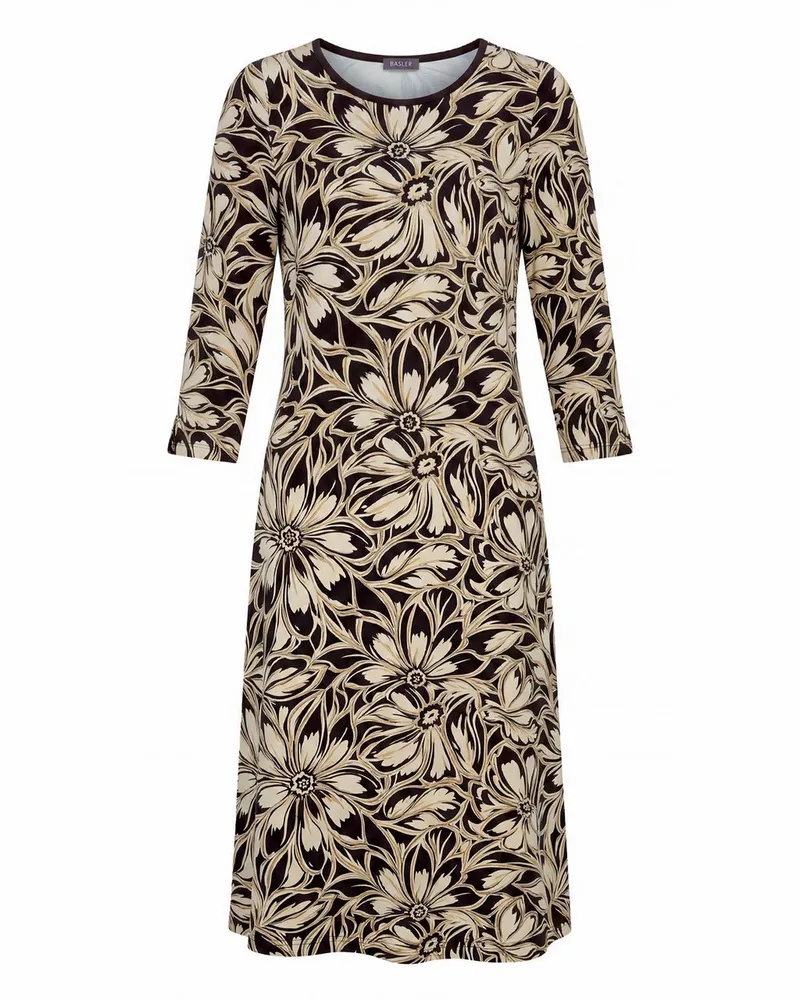Basler Jersey-Kleid  mehrfarbig Mehrfarbig