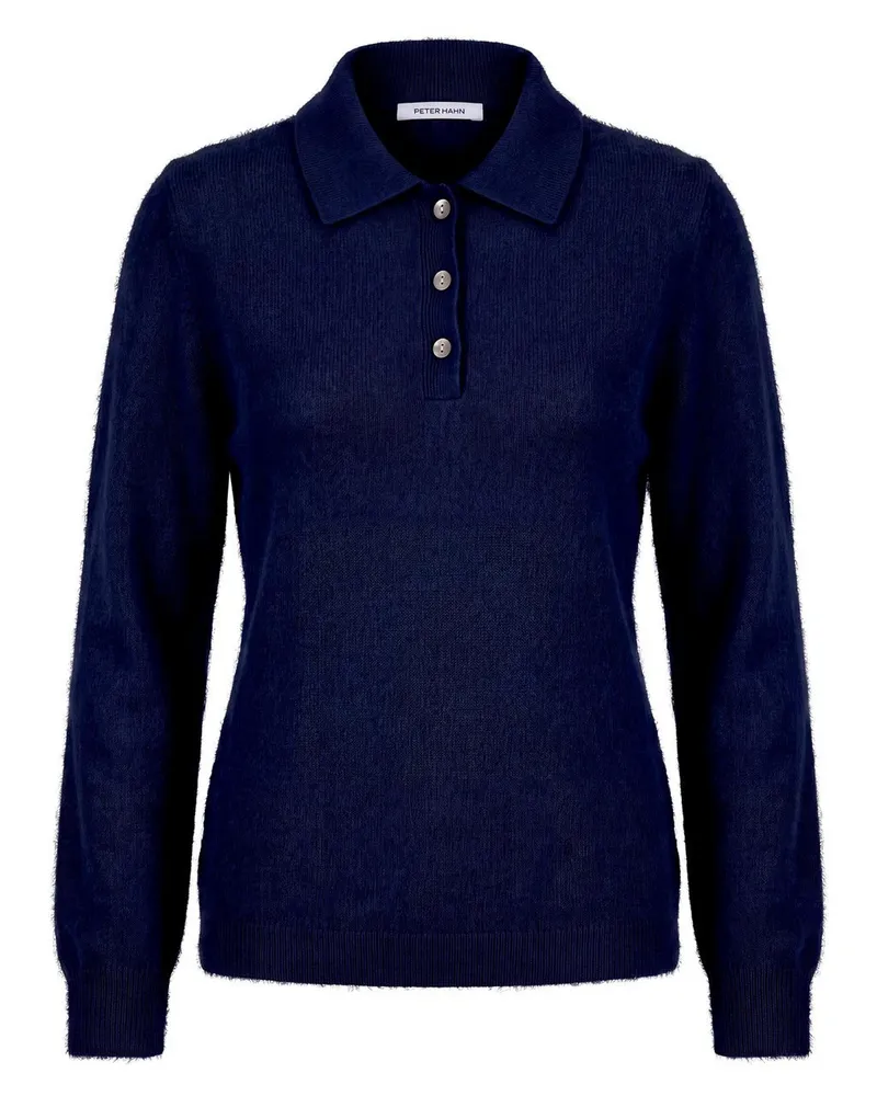 Peter Hahn Polo-Pullover  blau Blau