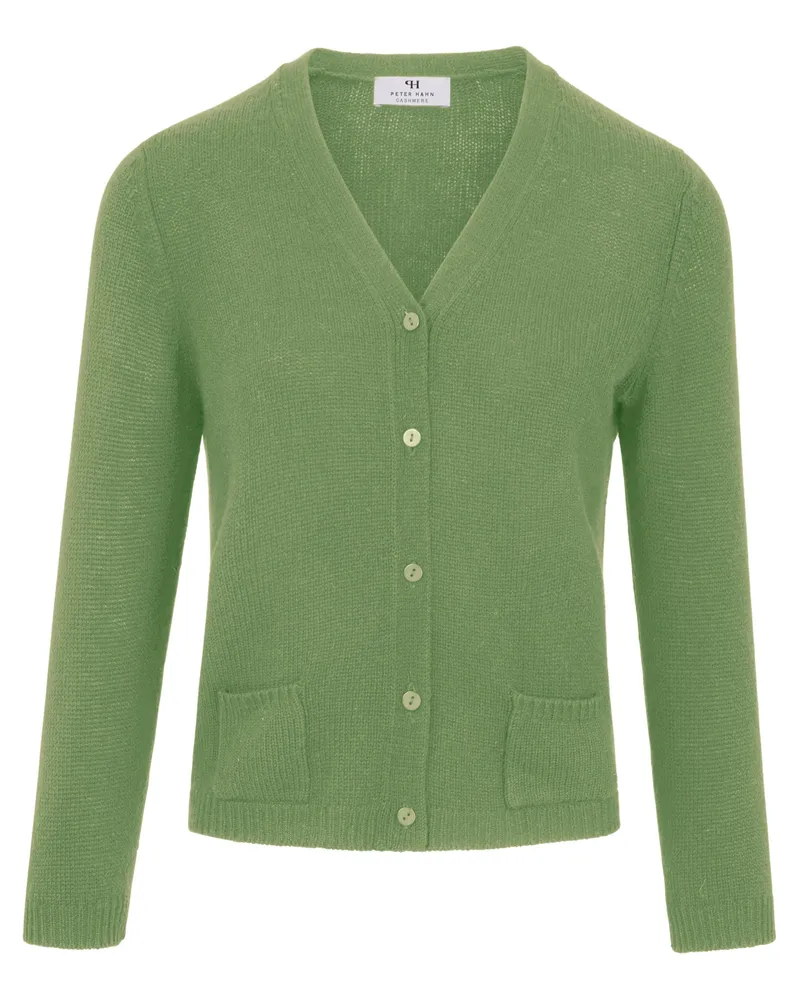 Peter Hahn Strickjacke aus 100% Premium-Kaschmir  Cashmere grün Grün