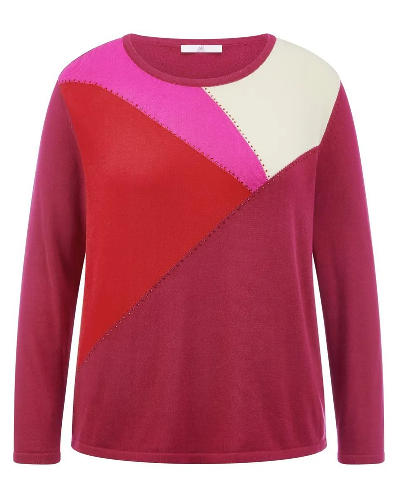 Emilia Lay Rundhals-Pullover  rot Rot