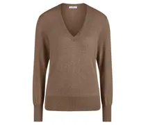 V-Pullover  braun
