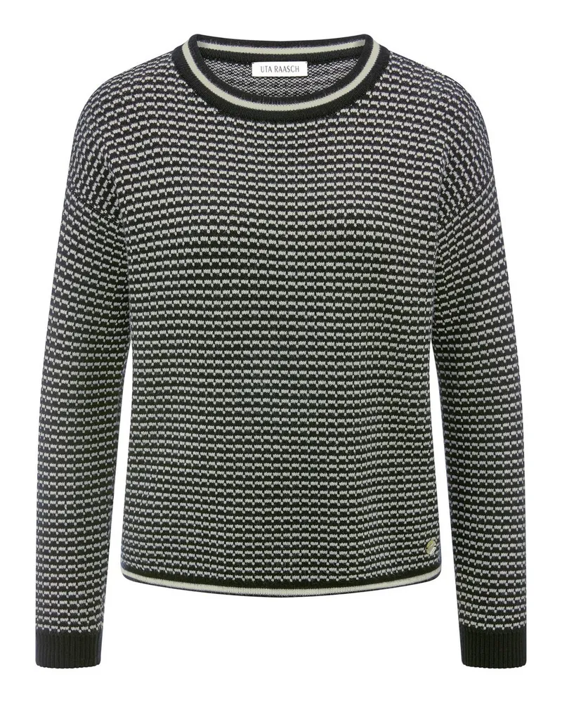 UTA RAASCH Rundhals-Pullover  schwarz Schwarz