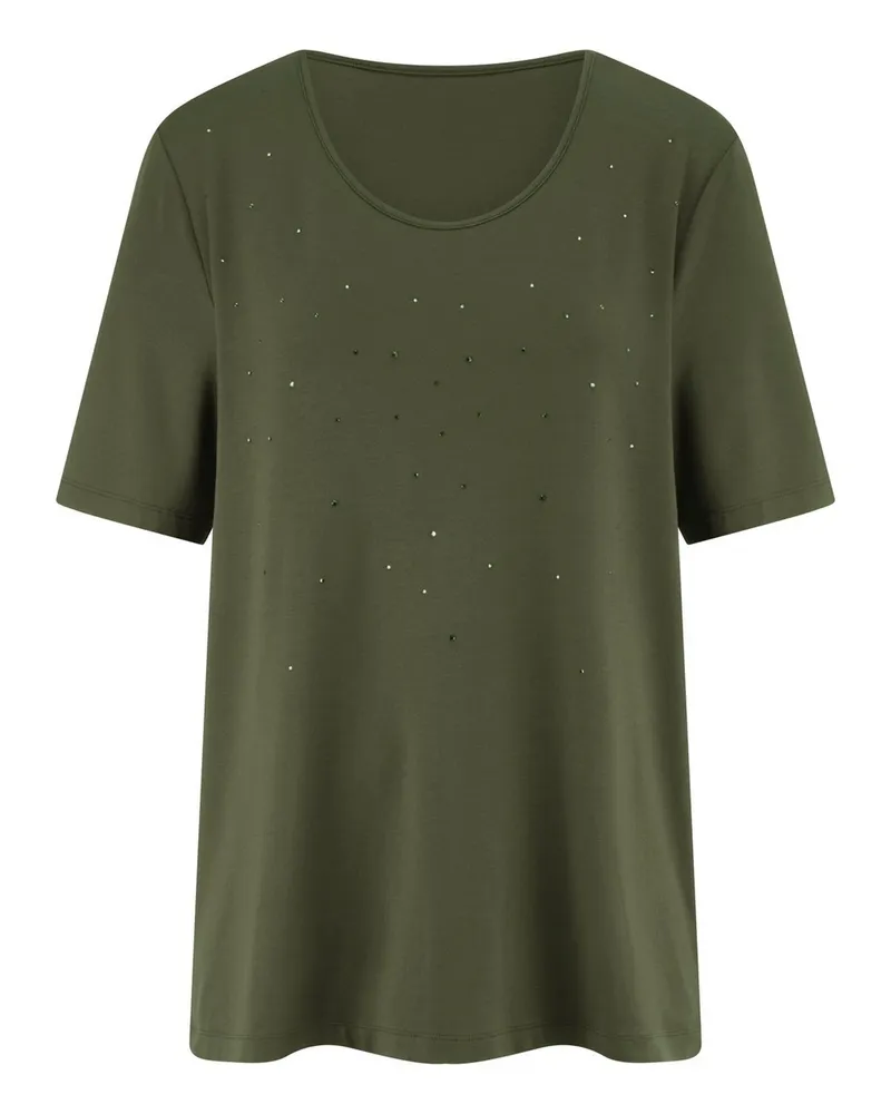 Emilia Lay Rundhals-Shirt  grün Grün