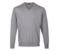 V-Pullover  grau