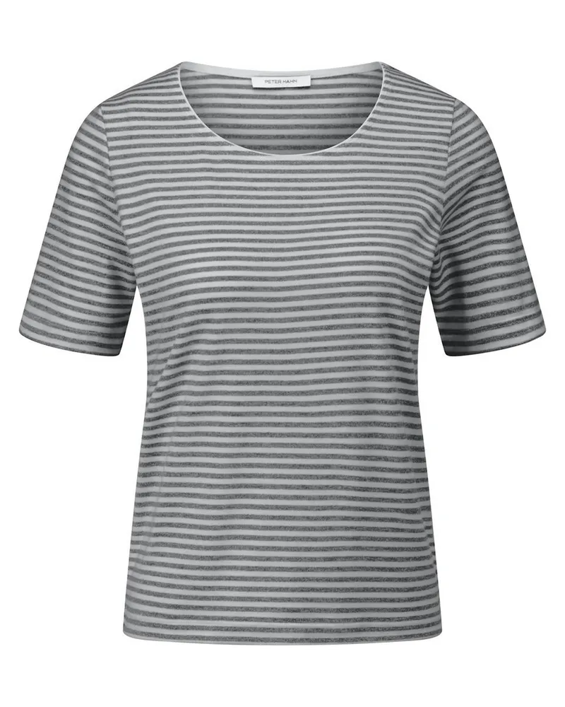 Peter Hahn Rundhals-Shirt  schwarz Schwarz