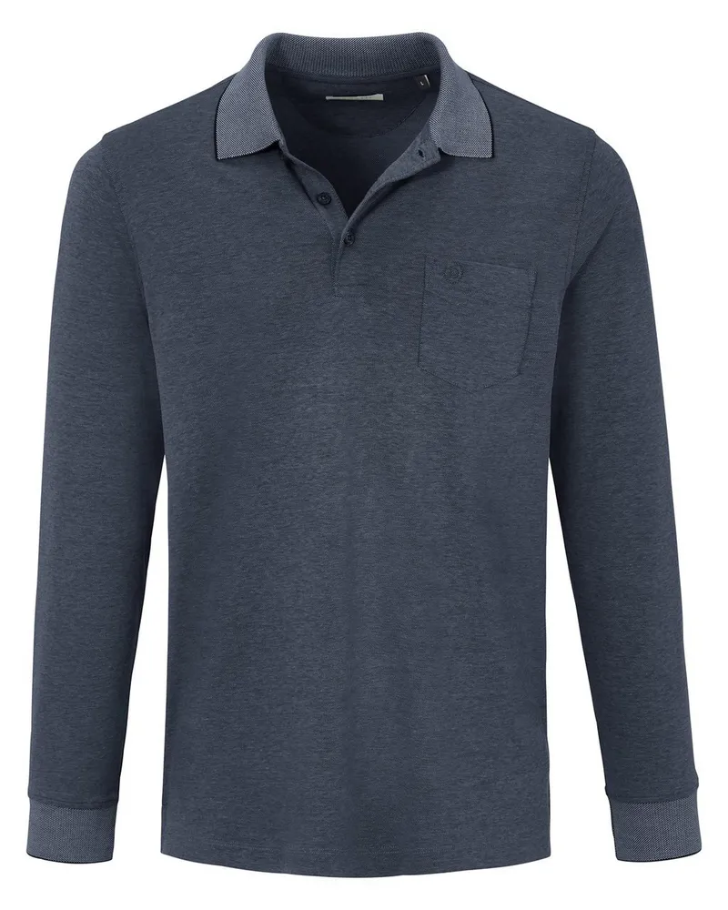 Bugatti Polo-Shirt 1/1-Arm  blau Blau