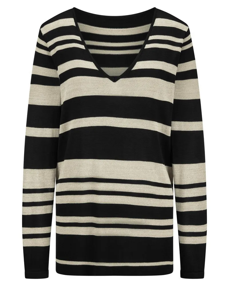 Anna Aura V-Pullover  schwarz Schwarz