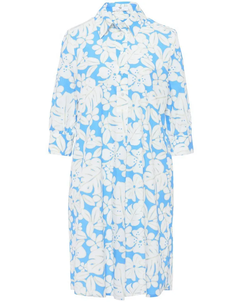 Peter Hahn Kleid  blau Blau