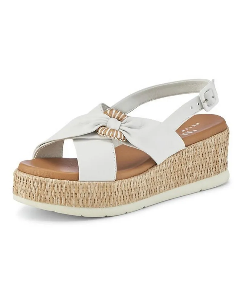 Peter Hahn Plateau-Sandale  weiss Weiss