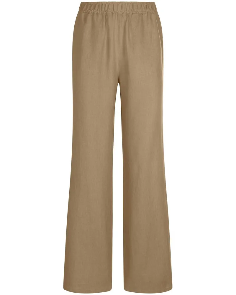Peter Hahn Schlupf-Hose aus 100% Leinen  braun Braun