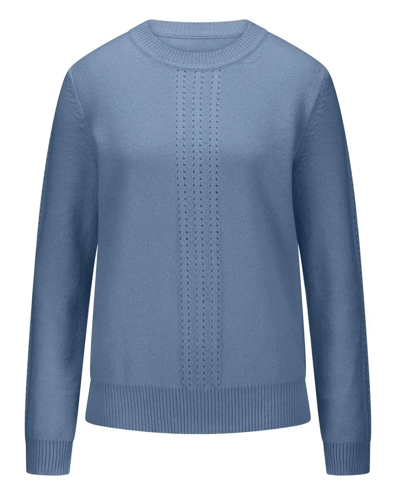 FADENMEISTER BERLIN Rundhals-Pullover  blau Blau