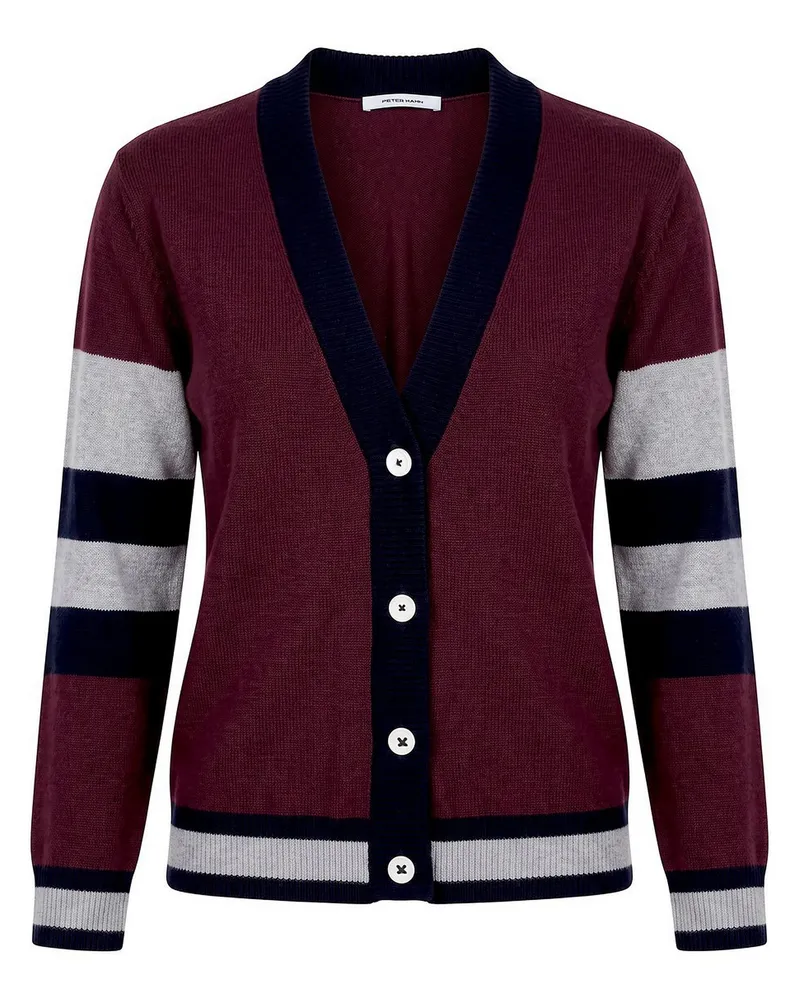 Peter Hahn Strickjacke  rot Rot
