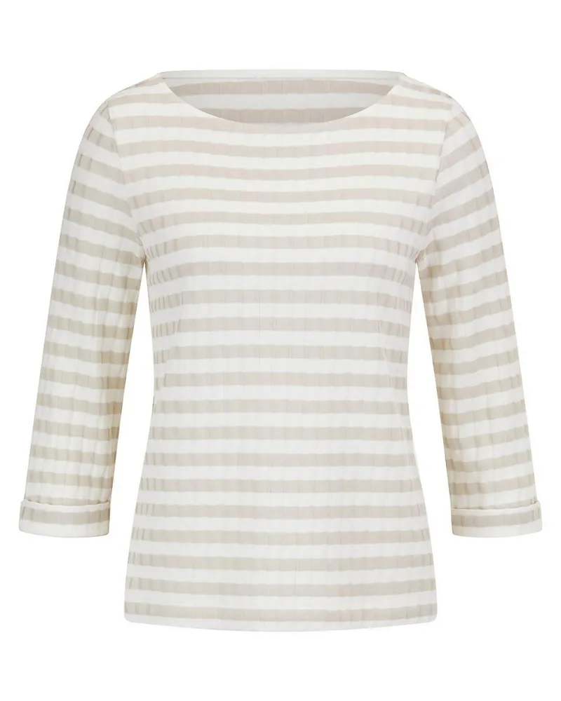 Efixelle Shirt U-Boot-Ausschnitt  weiss Weiss