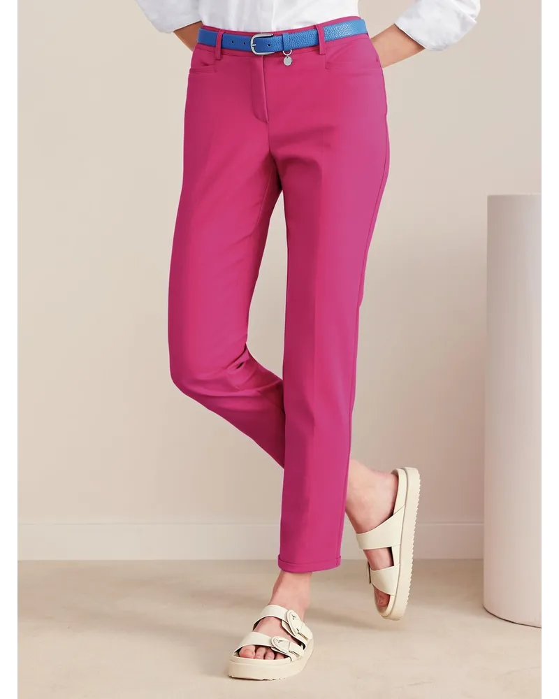 FADENMEISTER BERLIN Knöchellange Hose  pink Pink