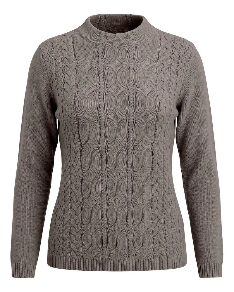 Peter Hahn Rundhals-Pullover  beige Beige