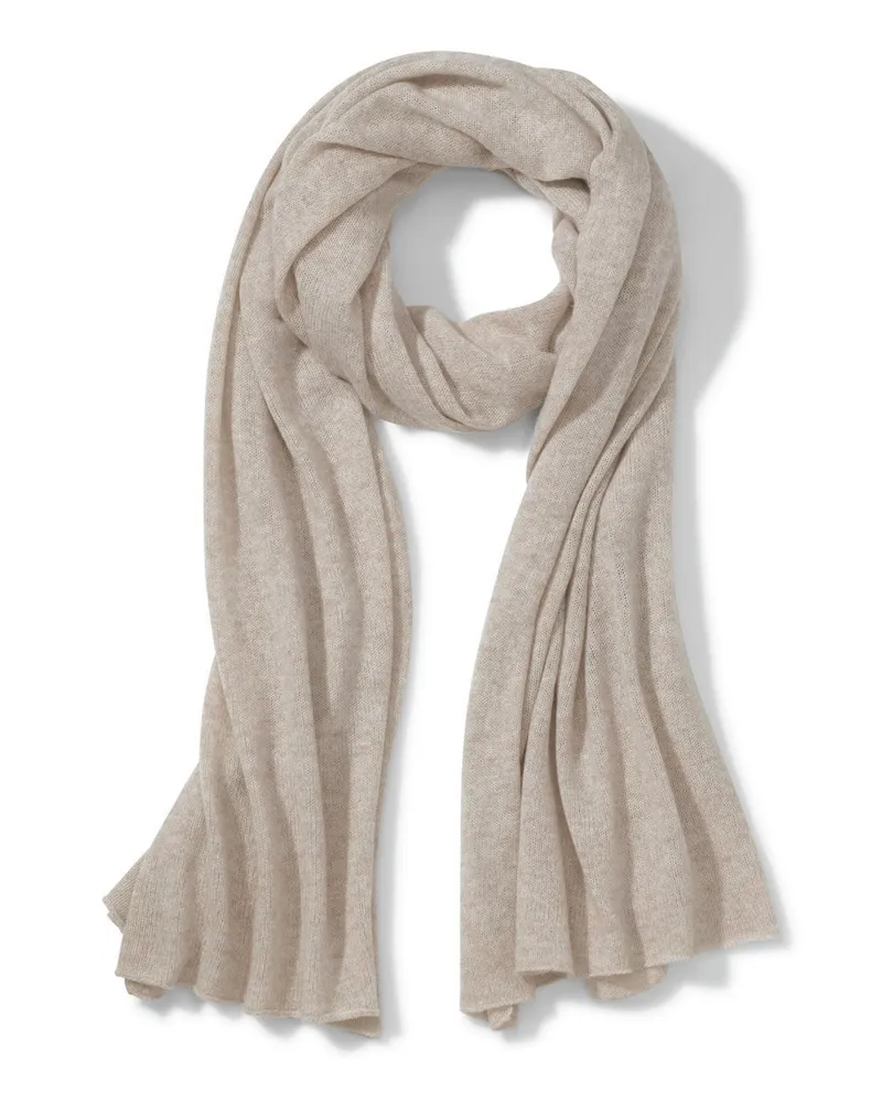 Peter Hahn Strickschal  beige Beige