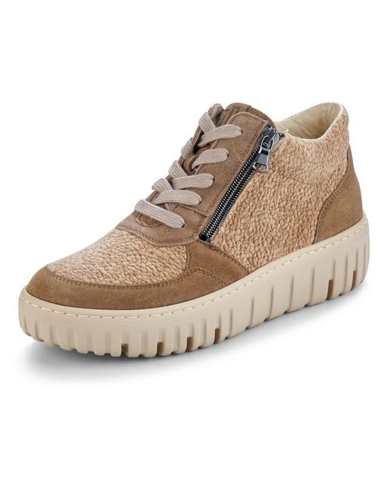 Waldläufer Knöchelhoher Plateau-Sneaker Livia  braun Braun
