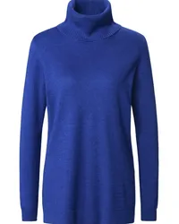 Peter Hahn Rollkragen-Pullover Modell Tamara  Seide/Kaschmir blau Blau