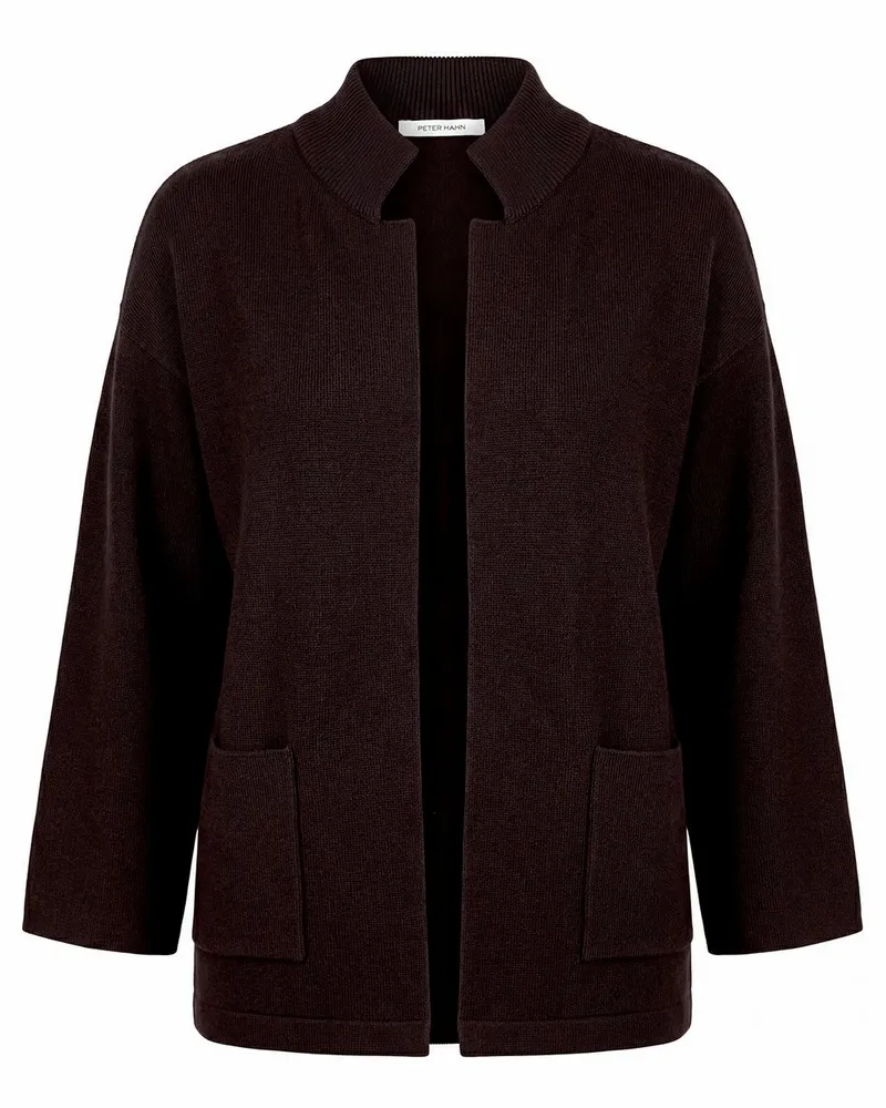 Peter Hahn Strickjacke  braun Braun